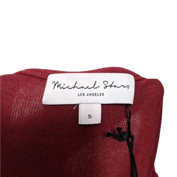 NWT MICHAEL STARS Cecile Cowl Neck Dress Redwood S - Picture 5 of 10